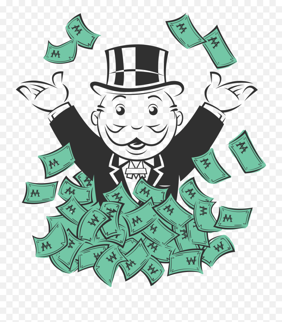 Monopoly Money Vector Freeuse Stock - Monopoly Man Png Emoji,Monopoly Man Emoji