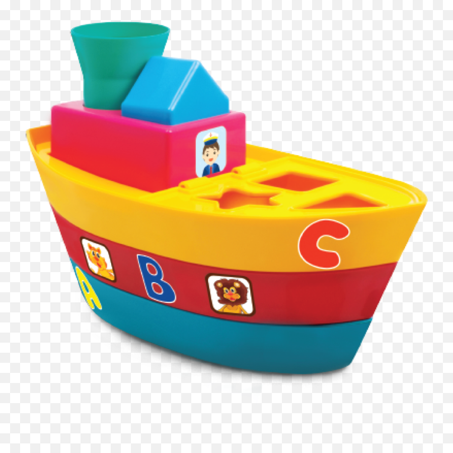 Noriel Bebe - Barcuta Plimbareata Jucarie Bebelusi Giggles Stack A Boat Emoji,Inimioara Emoticon