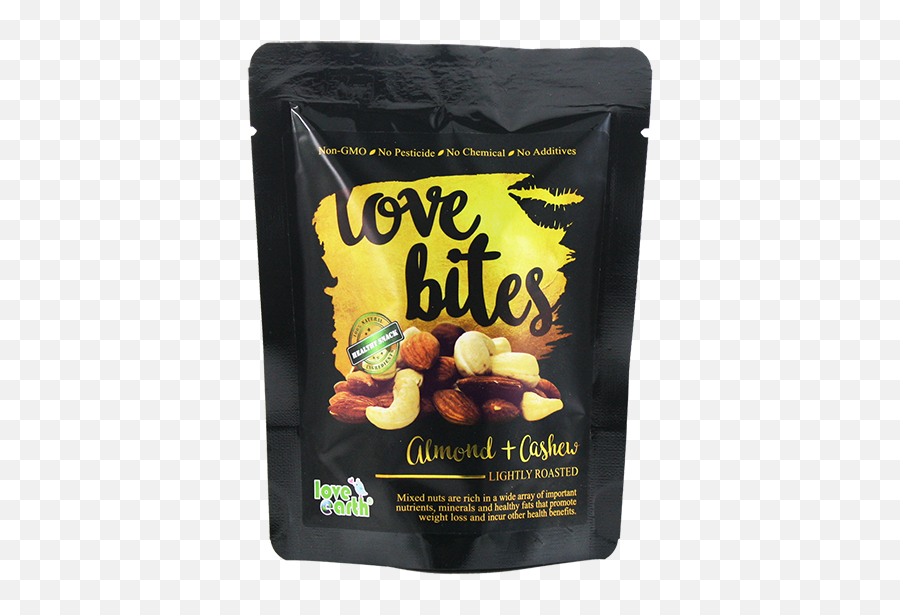 Download Hd Love Bites Roasted Almond - Lips Clip Art Emoji,Potato Chip Emoji