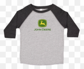 John Deere Youth Boy 34 Sleeve Logo Raglan - Oxford Trenz 6t Shirt Size Chart Emoji,Biys Graphic Emoji Long Sleeves