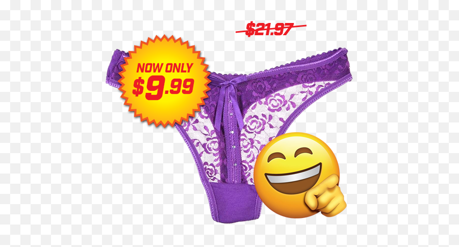 Checkout Page - Purple Lace Thong Panties Emoji,Kawqii Emoticon Panties