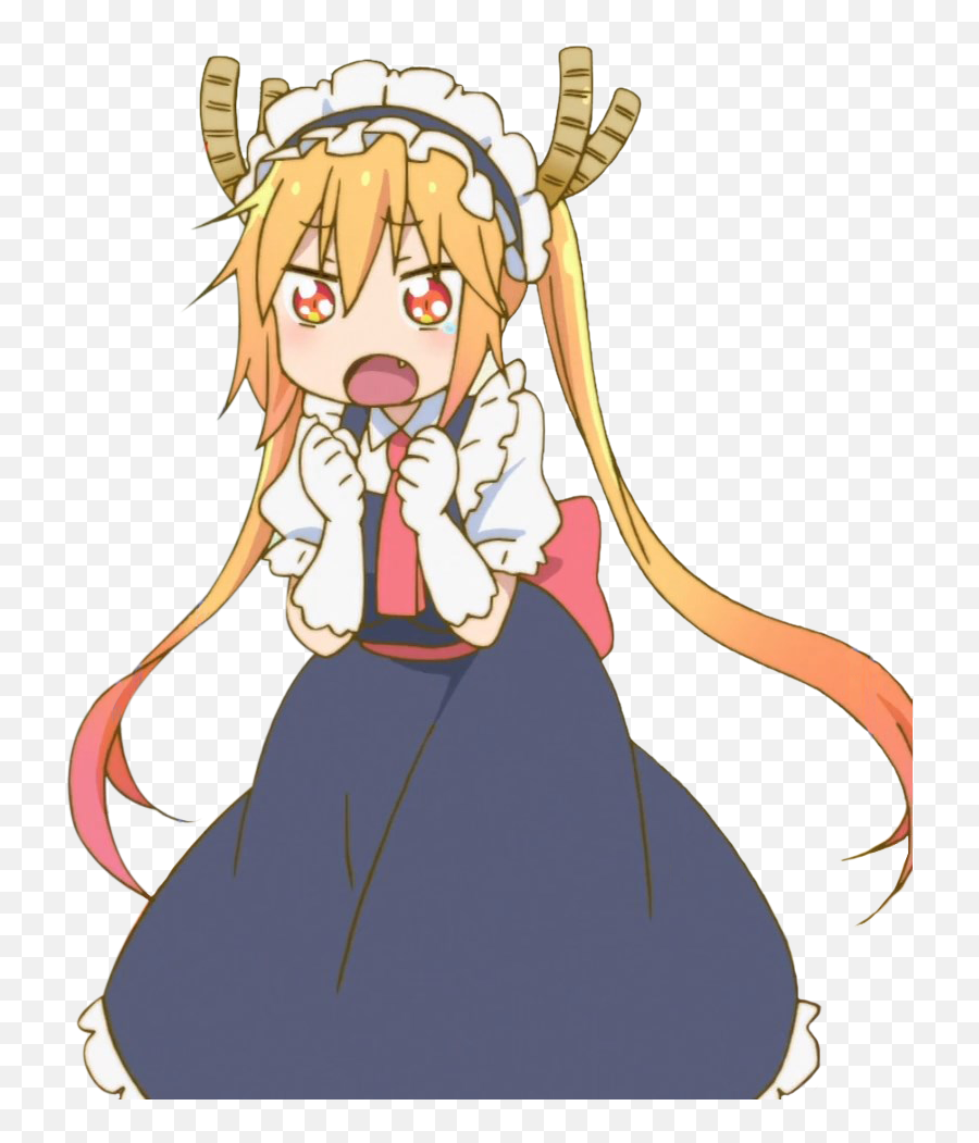 Dragon Maid Png Clipart - Maid Dragon Tohru Png Emoji,Maid Emoji