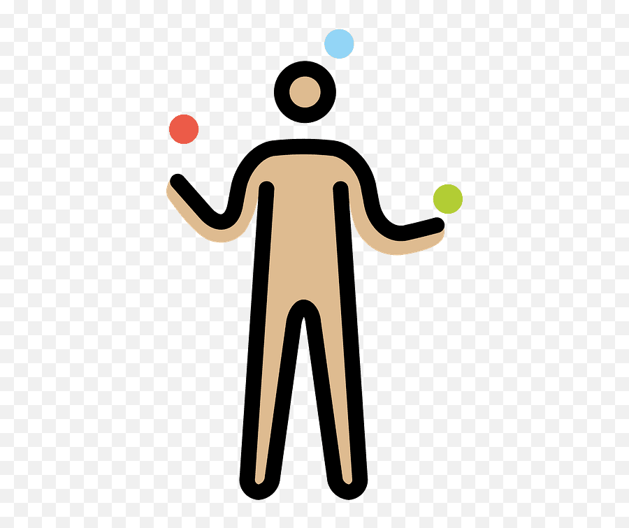 Man Juggling Emoji Clipart - Imagenes De Personas Haciendo Malabares,Gingerbread Man Emoji Iphone