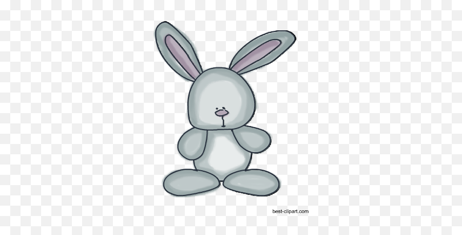 Free Easter Clip Art Easter Bunny - Bunny Easter Clipart Transparent Background Emoji,Easter Rabbit Emoticon