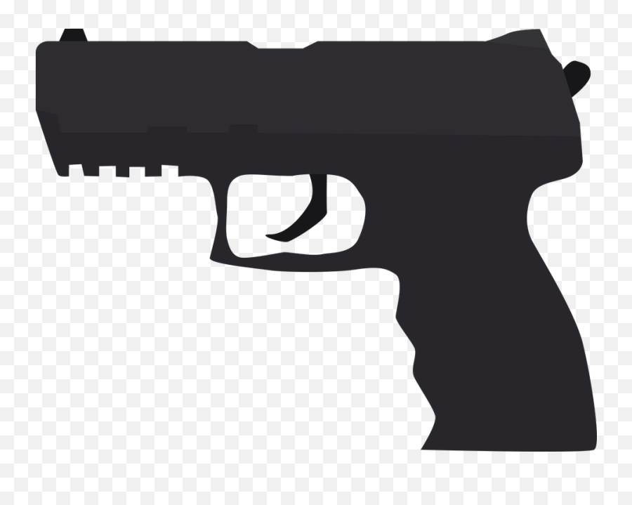 Pistol Crime Weapon Criminal - Gun Silhouette Emoji,Gun Emoji Png