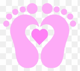 Baby Shower Baby Foot - Baby Girl Footprints Clip Art Emoji,Baby Feet Emoji