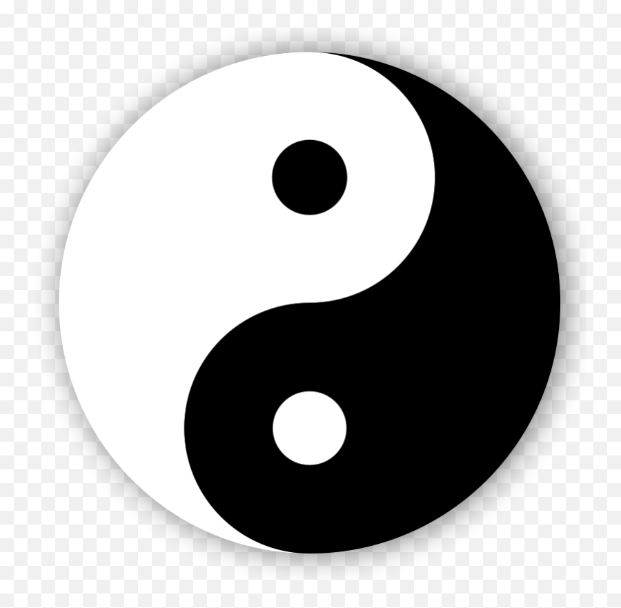 Free Clip Art Yang - Yin And Yang Jpg Emoji,Yin Yang Emoticon