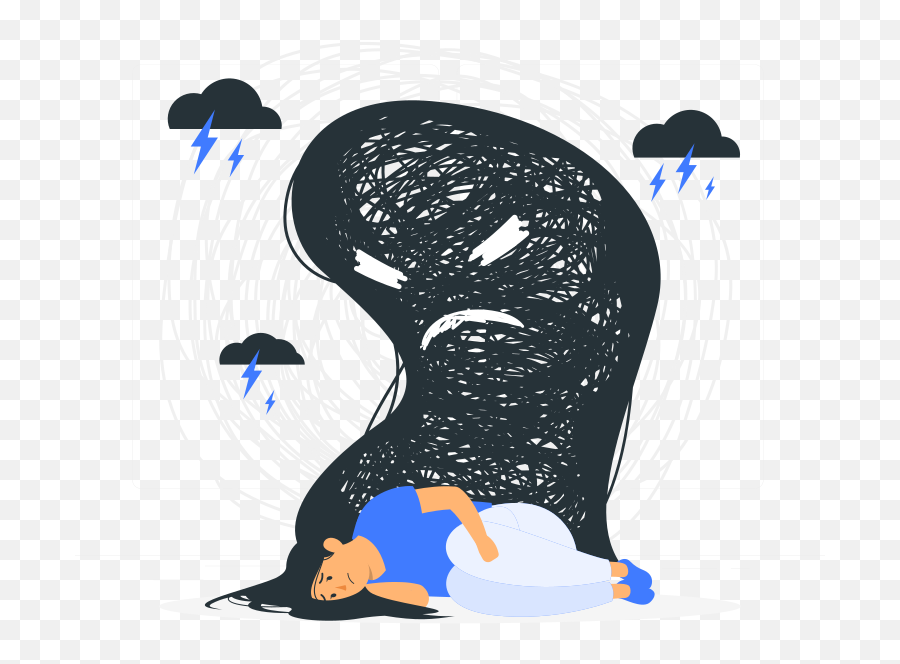 Art Drawings - Depression Illustration Emoji,Emotion Powerful Meaningful Drawings