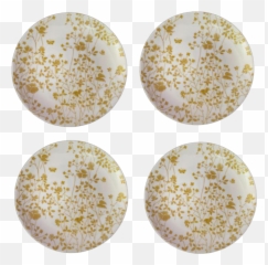 Set Of Two Golden Meadow Ironstone Bowls By Sheffield Home - Cohete En Circulo Emoji,Mushroom Stamp Emoji