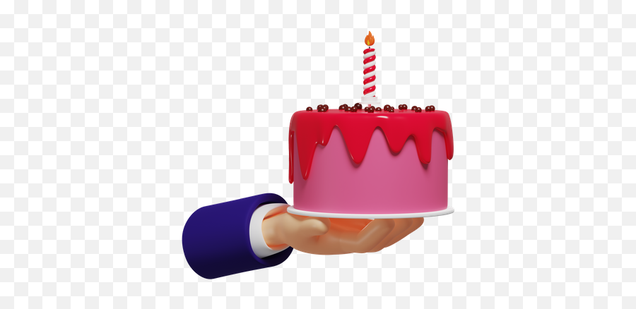 Birthday Cake 3d Illustrations Designs - Cake Decorating Supply Emoji,Birthday Cake Emoji Necklace