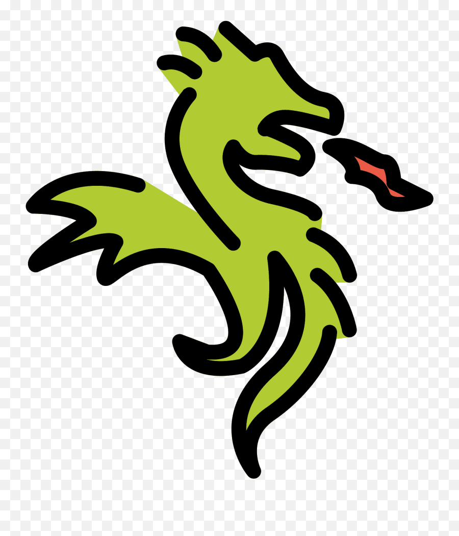 Dragon Emoji Clipart Free Download Transparent Png Creazilla - Drachen Emoji,Emoji With Winds