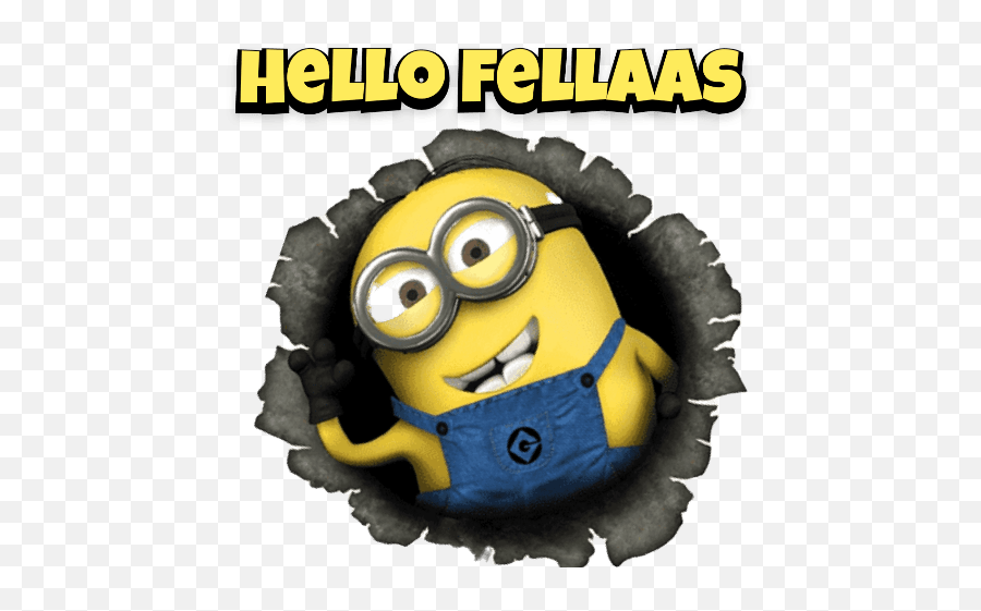 Minions - Happy Emoji,Minion Emoticon