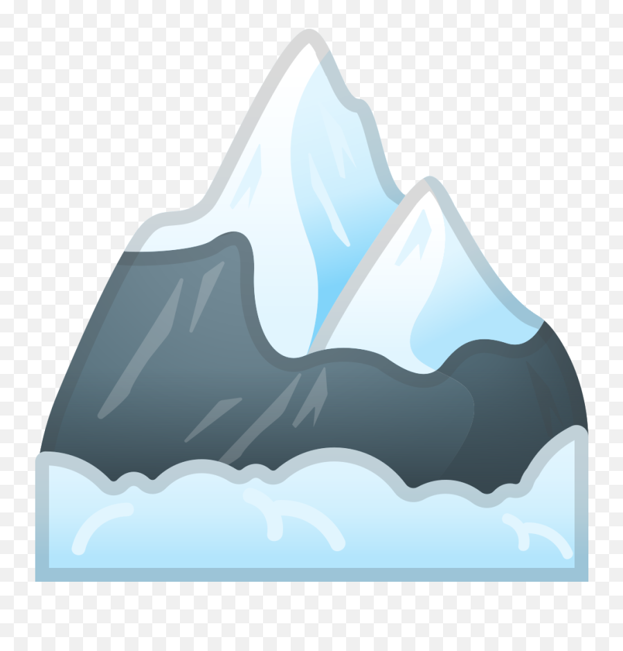 Snow Capped Mountain Free Icon Of Noto Emoji Travel,Smiley Emoticon Snowman