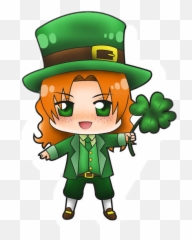Happy St Patricku0027s Day Sticker Challenge On Picsart - St Day Leprechaun Girl Emoji,St Patrick's Day Emoji