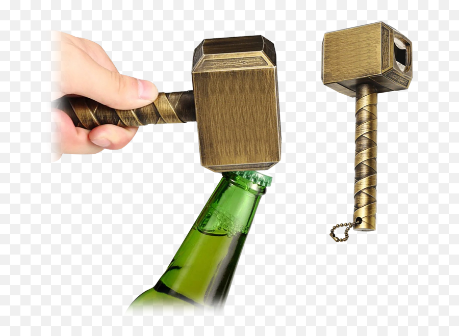 Thor Hammer Mjolnir Inspired Bottle - Bottle Stopper Saver Emoji,Mjolnir Emoji