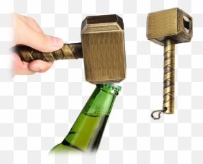Thor Hammer Mjolnir Inspired Bottle - Bottle Stopper Saver Emoji,Mjolnir Emoji