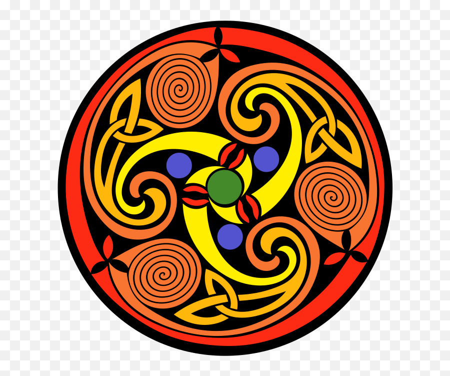 Celtic Whorl Design Clip Art Image - Clipsafari Ethnic Emoji,Emoji Svg Files
