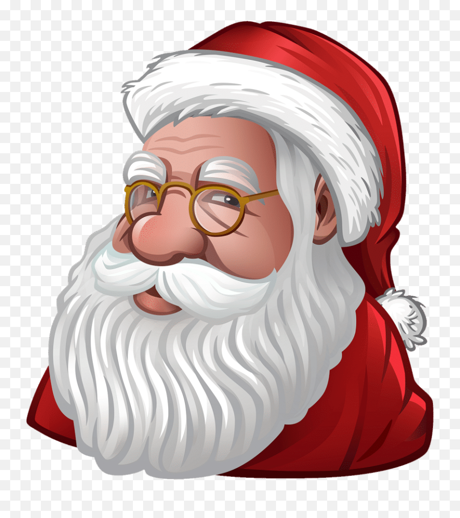 Free U0026 Cute Santa Face Clipart For Your Holiday Decorations - Santa Claus Emoji,Christmas Movie Emoji Game Answers