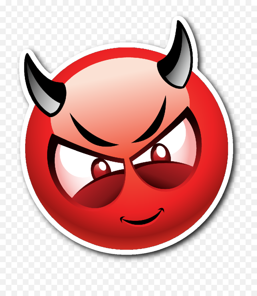 Mad Clipart Devil Emoji Mad Devil - Evil Smiley Face Emoji,Evil Emoji