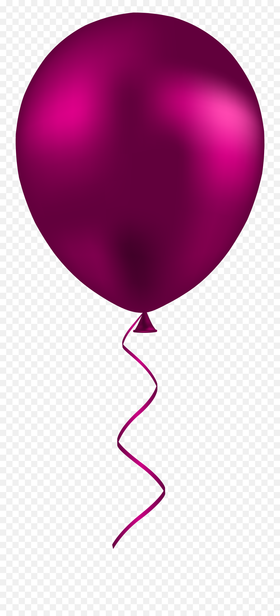 Dark Pink Balloon Png Transparent Png - Transparent Background Pink Balloon Clipart Emoji,Balloon Emoji For Facebook