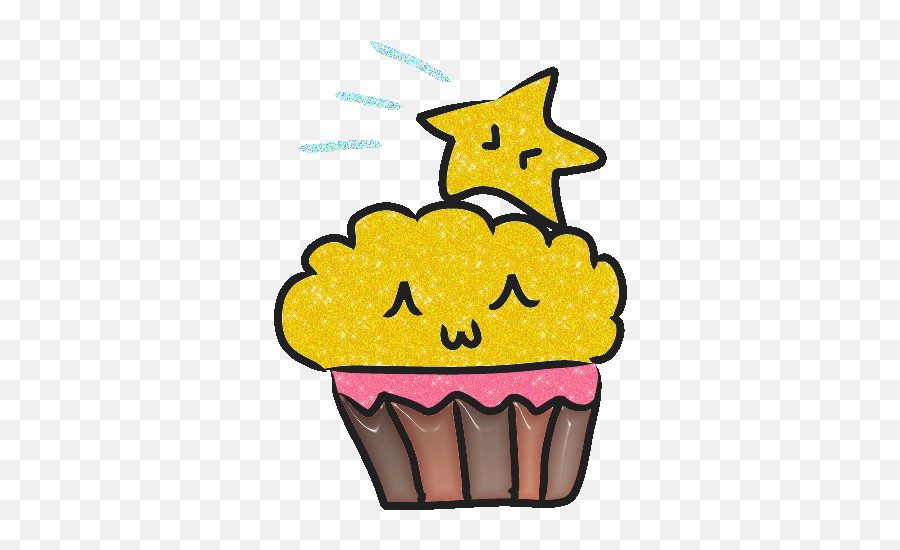 Cupcake Glitter Gifs - Cup Cake Clip Art Gif Emoji,Muffin Emoticon