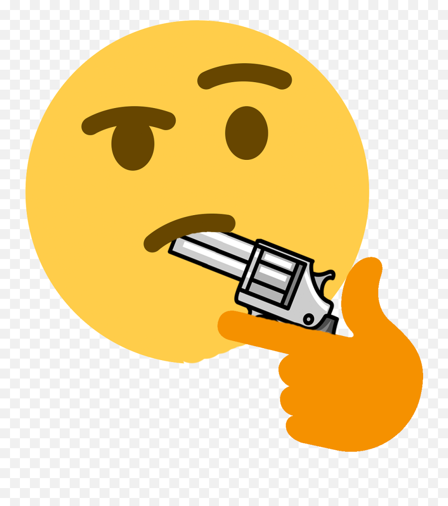 Download Discord Emojis Gun Png Transparent Background Image - Transparent Thinking Emoji Discord,Gun Emojis