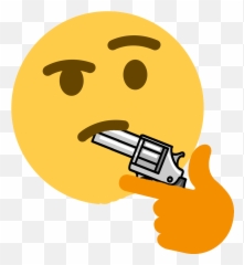 Download Discord Emojis Gun Png Transparent Background Image - Transparent Thinking Emoji Discord,Gun Emojis