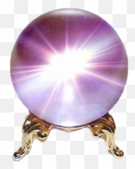 Purple Crystal Ball - Wish I Had A Crystal Ball Emoji,Magic Ball Emoji