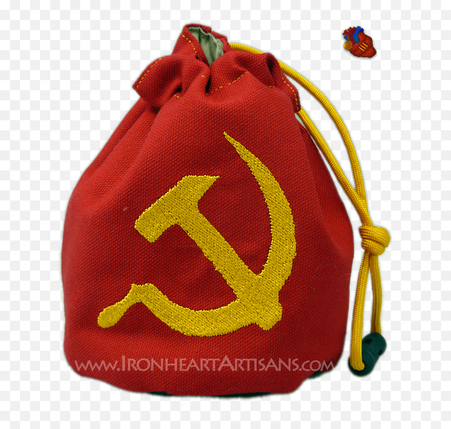 Soviet Red Hammer And Sickle Dice Bag - Soviet Union Emoji,Hammer And Sickle Made Out Of Hammer And Sickle Emojis