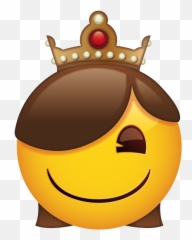 Smiling Queen Face - Happy Emoji,Queen Emoji
