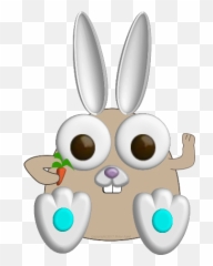 Chicks Bunnies And Eggs By Peter Apel - Happy Emoji,Emoji Heart Eyes Bunny Ears