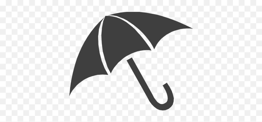 Free Umbrella Rain Vectors - Umbrella Black Clipart Png Emoji,Black Umbrella Emoticon