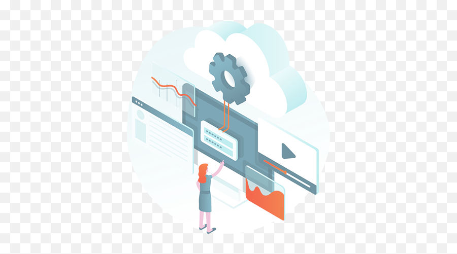 Blog Inbound Marketing Pour Les Saas Software As A Service - Cloud Computing Illustration Images Png Emoji,