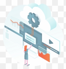 Blog Inbound Marketing Pour Les Saas Software As A Service - Cloud Computing Illustration Images Png Emoji,