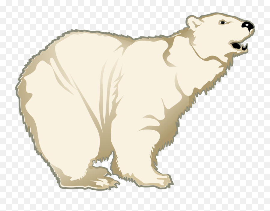 Png Images Polar Bear - Transparent Polar Bear Growling Clipart Emoji,Bear Clip Art Emotions