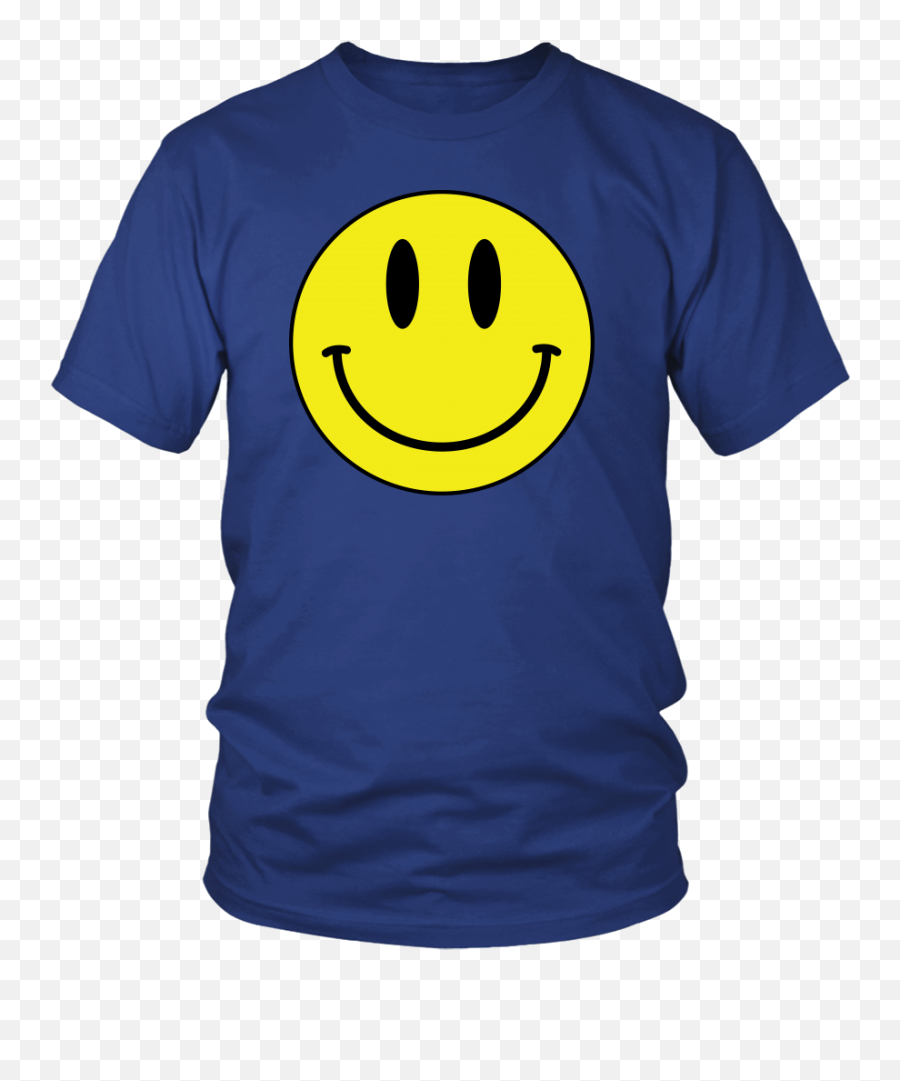 Big Smiley Face Emoji Unisex T - Tennis T Shirt Designs,Blue Smiley Face Emoticon