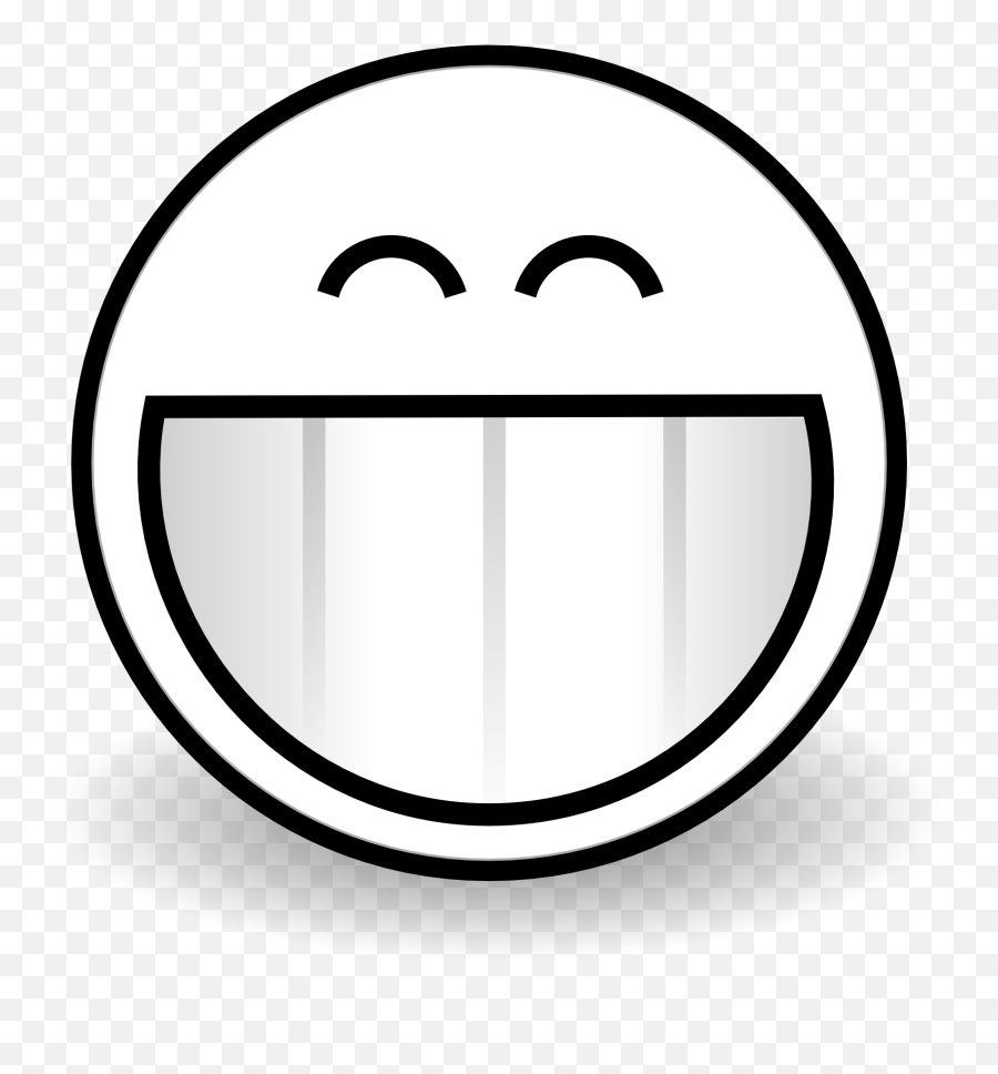 Evil Smiley - Clip Art Library Grin Clipart Black And White Emoji,Evil Grin Emoticon