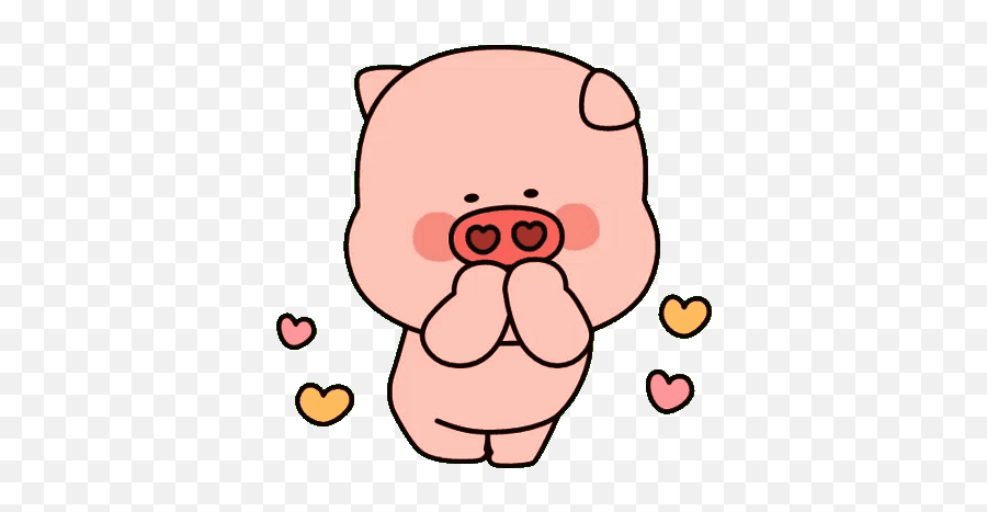 Cute Gif - Gif Cute Piggy Thank You Emoji,Animated Hanukkah Emojis