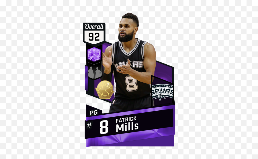 Patrick Mills 92 - Nba 2k17 Myteam Amethyst Card 2kmtcentral Rookie Allen Iverson Emoji,\ Kawhi Leonard Emotions