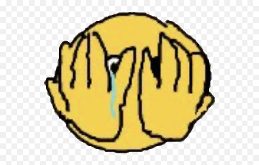 Cry Crying Emoji Sticker By - Im Shy Reaction,Crying Cute Emoticon