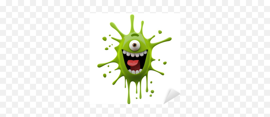 Funny Monster 3d Character Crazy Little Creep Sticker - Funny Monster 3d Emoji,Crazy Little Emoticon