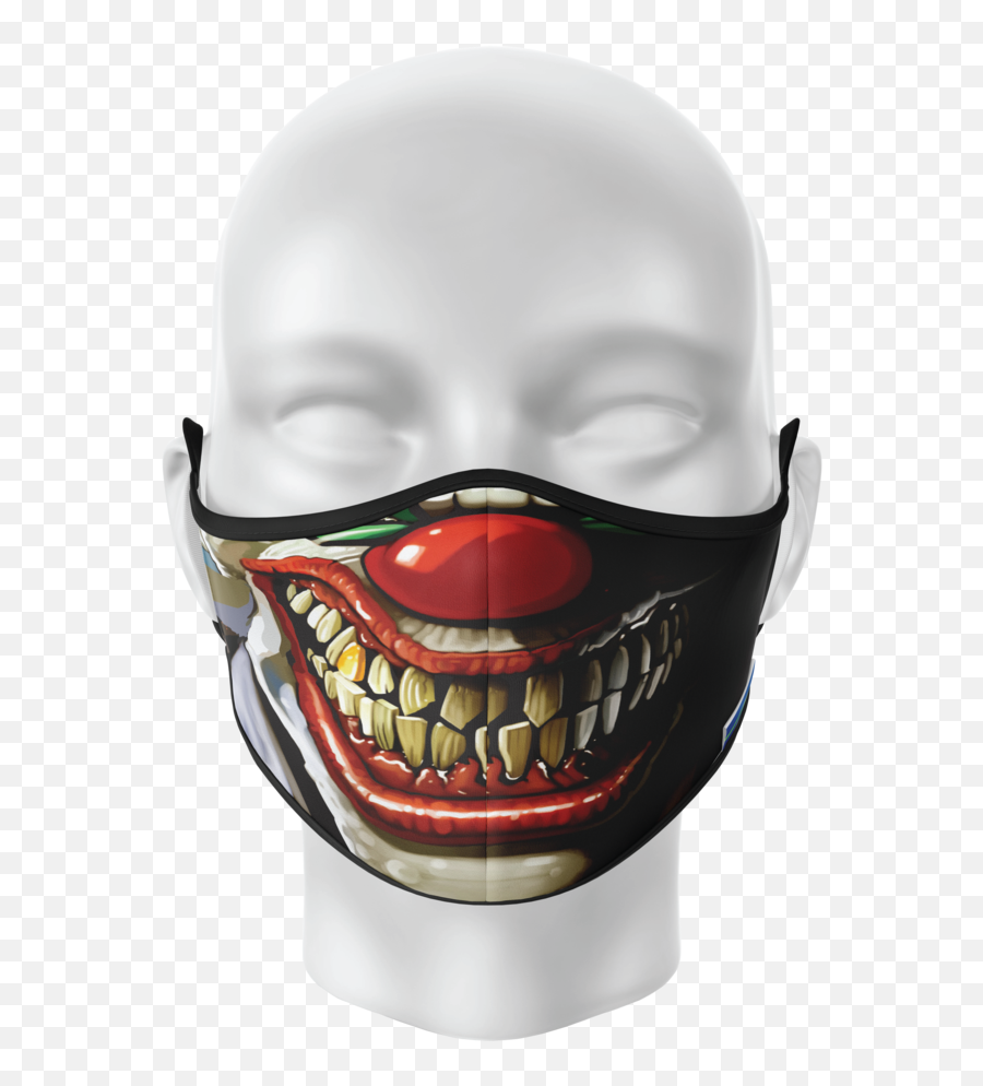 Lucha Libre Face Covers - Face Mask Mockup Black Emoji,Face Mask Fashion Teeth Emoticon