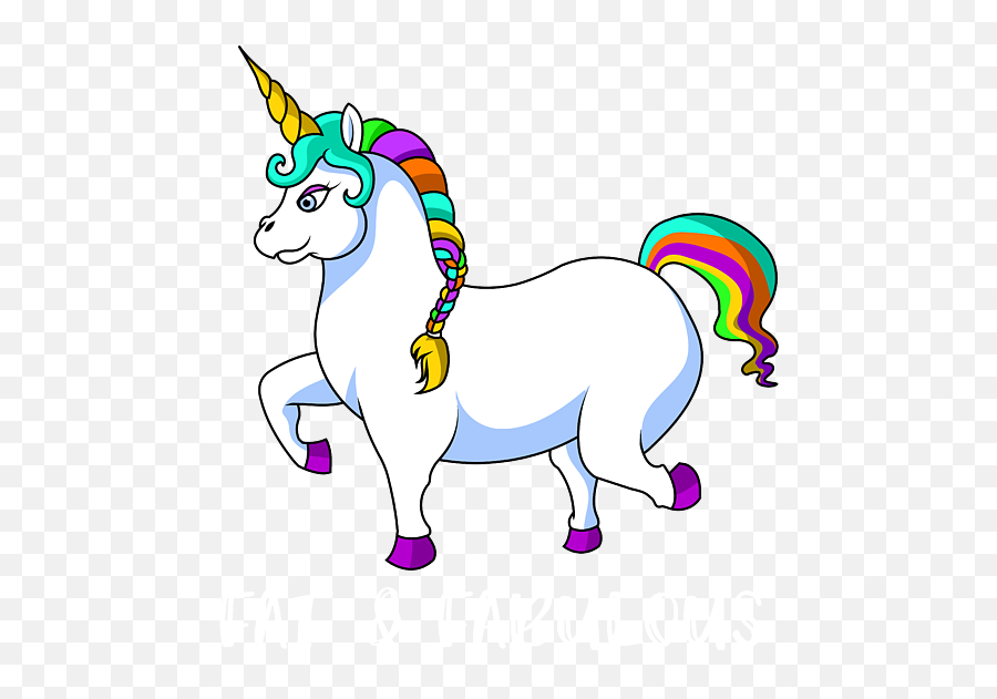 Fat And Fabulous - Fat Unicorn For Men Women Kids Weight Unicorn Emoji,Pony Emotion Chart