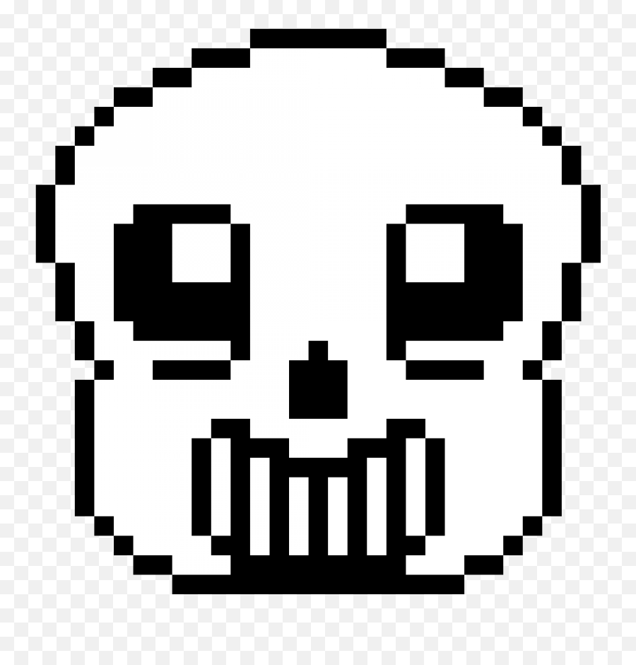 Pixilart - Sans Emoji By Rileyrob7 Dust Sans Face Pixel,Facebook Scary Emoji