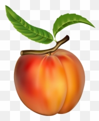 Emoji Clipart Peach Emoji Peach - Peach Clipart Transparent,Peach Emoji Hat
