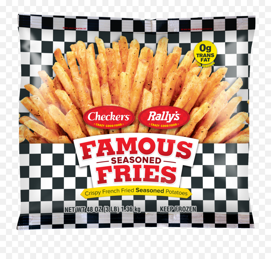 Checkers Rallyu0027s Famous Seasoned Fries 28 Oz Frozen Emoji,Emoticons Food 