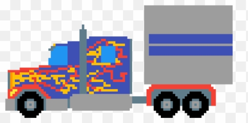 Pixilart - Optimus Prime Truck By Anonymous Emoji,Emojis Trucks