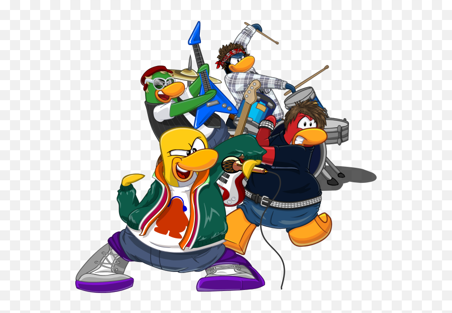 Penguin Band Disney Wiki Fandom - Club Penguin Band Emoji,Emoji Bands