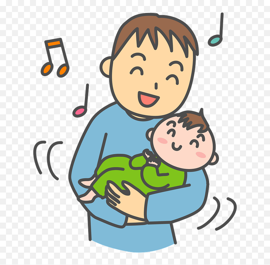 Father Is Singing To Baby Clipart Free Download Transparent Emoji,Father & Son: Pushing Through Emotions