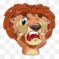 King Leou201d Stickers Set For Telegram Emoji,Leo Emoji